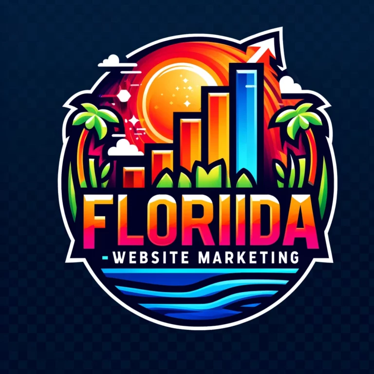 DALL·E 2024-04-11 23.16.39 - Create an image of a logo with the text 'Florida Website Marketing', ensuring that 'Florida' is spelled correctly. The logo should have a modern and d